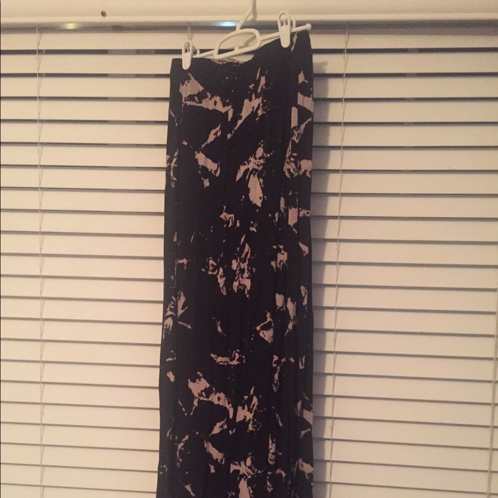 Black and beige tye dye maxi